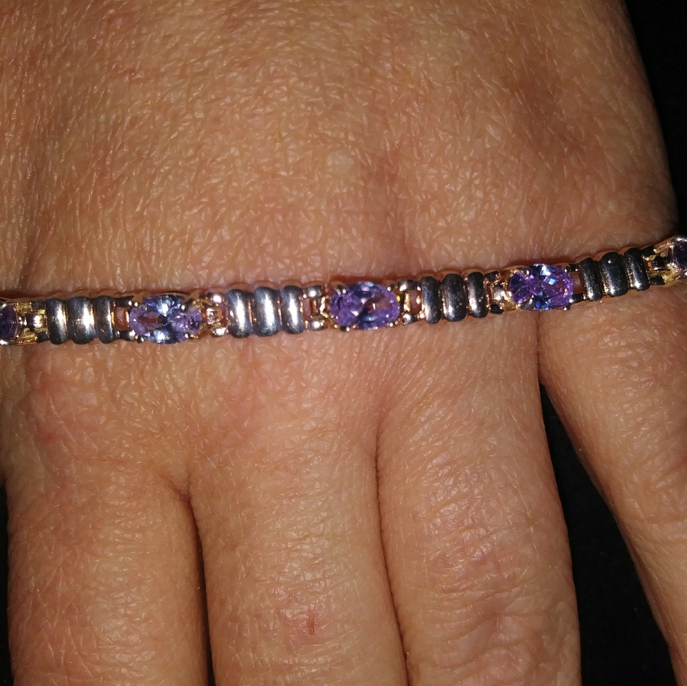 Vintage Amythest Tennis Bracelet